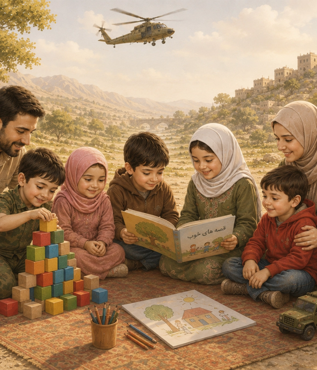 معرفی بازی برای کودکان در دوران جنگ در عطف کتاب جمکران