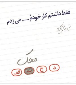 فقط داشتم کار خودم را محک می زدم